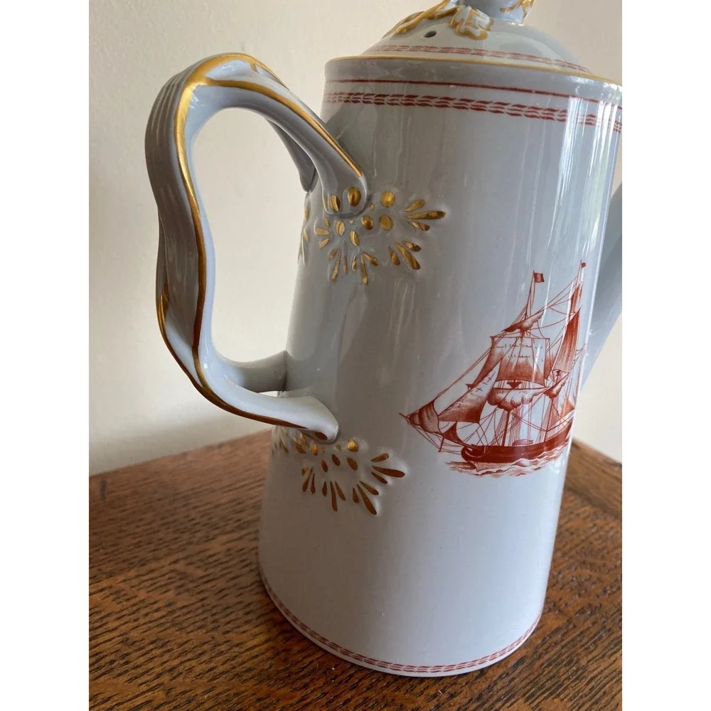 Coffee Coco Pot Tea Spode Trade Winds London 4C Pottery 8.5